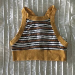 Striped bra top